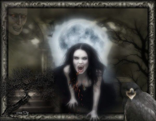 Imaginaire ... Belle image de vampire chez Kathania