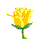 Fleur ... mini  ... rose jaune