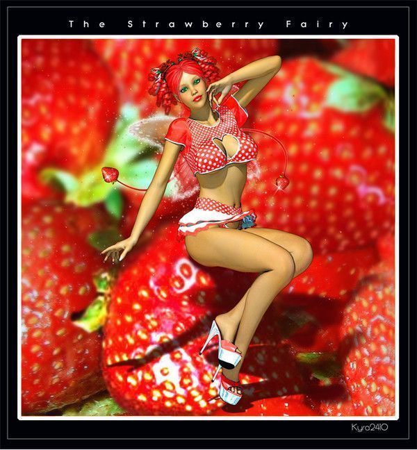 Miam ... Fruit  ... Fée des fraises  ... Belle image